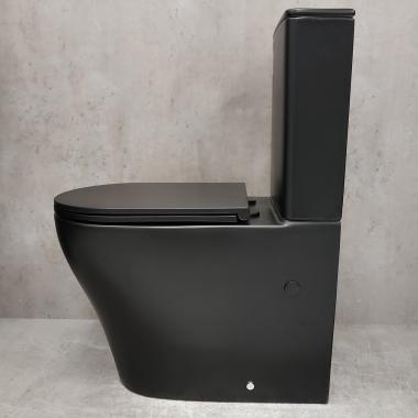 Унитаз Bloomix Black Barron 3.0 AD3091SBT/UF1 Ceramic+ безободковый торнадо с функцией биде и смесителем