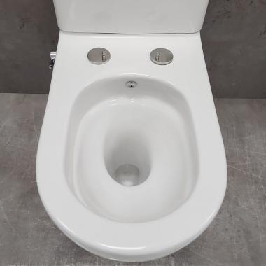 Унитаз Bloomix Rittberger AD3092TSB/F1 Ceramic+ безободковый торнадо с функцией биде и смесителем
