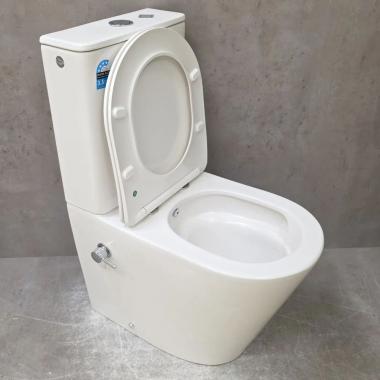 Унитаз Bloomix Rittberger AD3092TSB/F1 Ceramic+ безободковый торнадо с функцией биде и смесителем