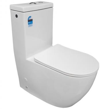 Унитаз Bloomix Mono CH5075SB/UF2 моноблок безободковый с функцией биде и смесителем